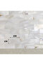 50pcs 2x1cm 50pc rectangle Mother of Pearl Mosaic Tiles Natural Shell Square Mosaic Pieces for Home - 4