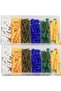 232PCS Plastic Self Drilling Ribbed Drywall and Wall Anchors with Screws Kit Wall Plug Anchor Expans - 2