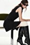 2 Pairs of Fingerless, Thick Ribbed, Above-Knee Leggings with Cotton Content - 7