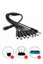 1 to 2 5.5 x 2.1mm 1 Female to 2 4 8 Male DC Power Splitter Plug Cable Adapter 12V For CCTV Home Sec - 8