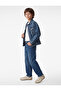 Relaxed Fit Cotton Barrel Denim Trousers with Pockets - 2