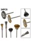 24Pcs Brass BrushSteel Wire Wheels Brushes Drill Rotary Tools Polishing For Dremel Rotary Tools Meta - 4