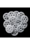 200pcs 50/100/200pcs 45mm Plastic Flat Washers Load Spreading Washer Foam Board Washers for Screws F - 2