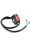 Universal Motorcycle Handlebar Flameout Switch ON OFF Button for Moto Motor ATV Bike DC12V/10A Black