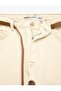 Cotton Belted Pocketed Regular Waist Long Straight Leg Trousers - Straight Fit Jeans - 8