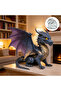 Double-winged dragon silicone mold, reusable resin mold, clay and gypsum mold, DIY decorative pen...