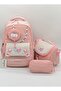 Luxury Accessory Detailed Thermal Lunch Bag and Pencil Holder Children's Backpack Primary School Bag Set