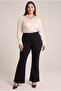 Spanish Leg Large Size Black Steel Knitted Leggings - 4