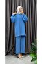 Polo Collar Knitwear Pants Suit - 3