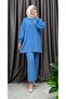 Polo Collar Knitwear Pants Suit - 4
