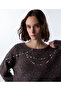 Pearl Embroidered Turtleneck Sweater - 6