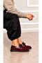 Sider Loafer Shoes Genuine Leather Burgundy