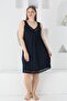 women's polka dot lace large size suspender nightgown