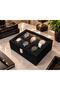 Watch Box for 6 Watches Alcantara Black - 4
