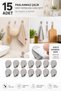 15 Pcs Adhesive Hanger Set Stainless Steel Hanger Hook 22X25Mm De265