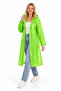 Unisex Light Green Water Windproof Raincoat Hooded - 6