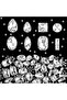 240Pcs WHITE 240 Pcs Glass Rhinestones Flat Mixed Shape Rhinestones Clear Flat Back Rhinestones for - 2