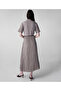Belted Knitwear Mix Dress - 6