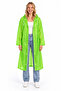 Unisex Light Green Water Windproof Raincoat Hooded - 5