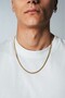4mm X 55cm Steel Gold Panzer Chain Necklace - 2