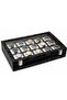 15-Piece Watch Box Patent Leather Black - 2