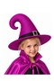Purple Colorful Witch Hat with Twisted Buckle Detail