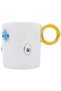 24 Carat Gold Embroidered, Evil Eye Patterned, 100% Handmade, Double Turkish Coffee Cup - 2