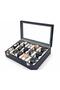 Watch Box 15 Pieces Dark Blue Crocodile
