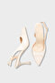 Salli Pointed Toe Open Back Mid-Heeled Women's Shoes - 4