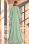 Maxi Length V-Neck Long Sleeve Stylish Event Dress Cou-112 - 2