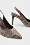 Sally Open Back Medium Heeled Soft Padded Sole Women's Shoes - 4