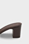 Melinde Medium Heeled Metal Buckle Single Strap Women's Slippers - 5