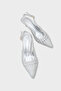 Laurie Knitted Pointed Toe Mid-Heel Open-Back Women's Shoes - 6