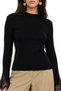 Mixray Slim Fit Ribbed Knitted Sweater, Round Neck - 4