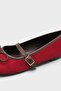 Chandal Suede Look Mary Jane Ballet Flats - 4