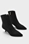 Gabriella Pointed Toe Side Zipper Thin Heeled Casual Women's Boots - 2