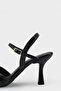 Belvia Pointed Toe Metallic Ankle Strap Mid-Heel Women's Shoes - 5