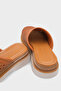 Madelle Genuine Leather Wedge Heel Studded Women's Sabo - 3