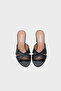 Taya Medium Heeled Cross Strap Women's Slippers - 5