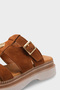 Cheri Genuine Suede Gladiator Wedge Heel Women's Slippers - 3