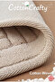 Cotton Woven Water Absorbent Bath Mat Foot Mat 60X40 cm Gray - 5