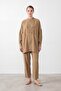 Women's Accessory Detailed Zippered Tunic Trousers Set – 26S-14453Tks Mink