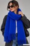 Women's Winter Tassel Scarf |   Soft Textured Thick Shawl - Soft Boucle Scarf 50X200