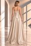 Maxi Length Satin Stylish Strapless Party Dress Cou-9 - 2
