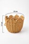Rattan Wicker Decorative Organizer Basket with Handles - 4