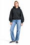 Hooded Women's Sweatshirt 3 Thread Non-Embossed 100% Cotton Fabric Women's Crop Sweatshirt Original Design - 8