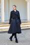 Structured Cape-Detail Midi Coat - 2