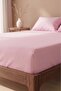 Powder Pink Cotton Double Elastic Sheet 160X200 - 5