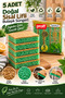 5 Pieces of Natural Sisal Dish Sponge – Non-Scratch Surface, Ecological Cleaning Dish Sponge
