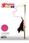Natural Matatabi Stick with Ah Sapli, Feather Rattle Cat Fishing Rod Cat Toy 42 cm - 2